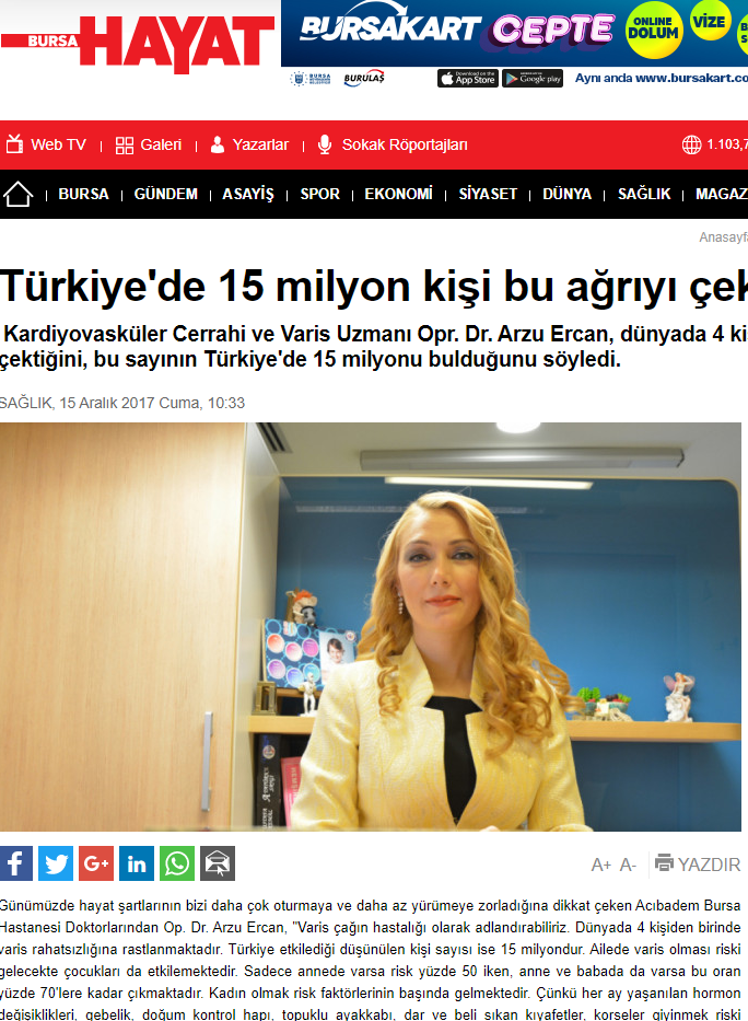 15 million people in Turkey suffer this pain